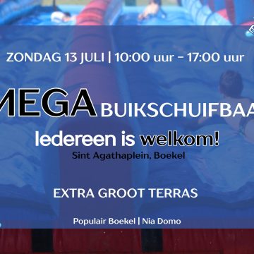 Mega buikschuifbaan in Boekel