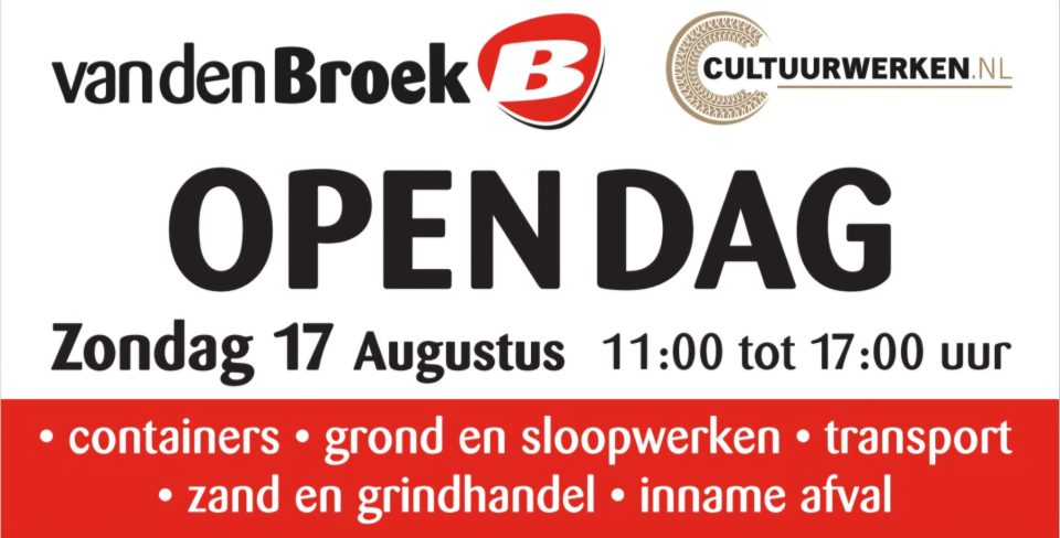 Open Dag bij Cultuur en Grondwerken Van Den Broek