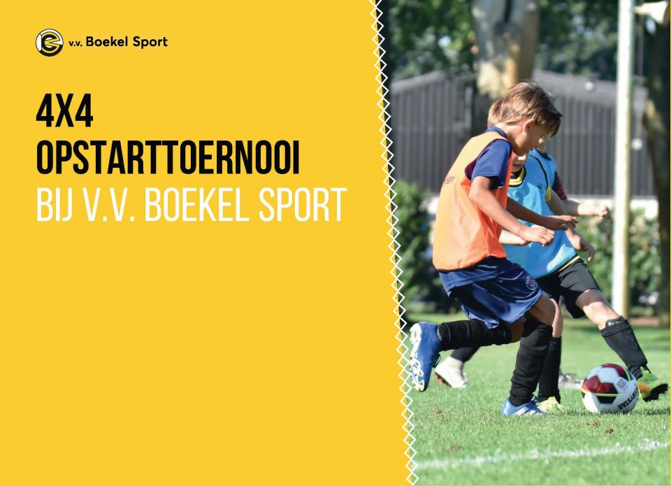 Opstarttoernooi 4×4 bij v.v. Boekel Sport