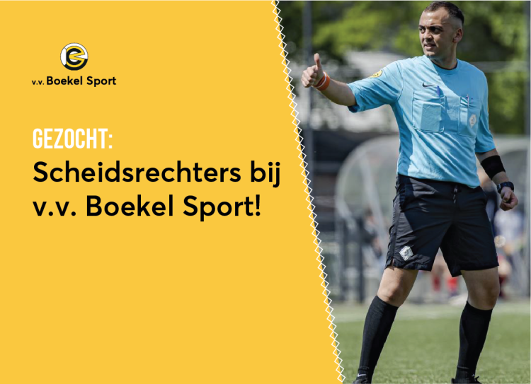 Scheidsrechters gezocht bij v.v. Boekel Sport