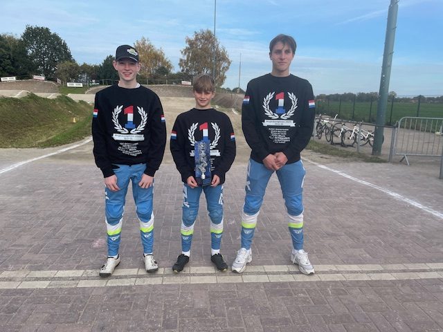 Drie regio kampioenen bij het Handelse Talent BMX Team