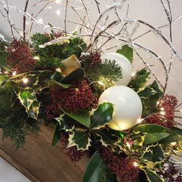 Kerststukje maken in de Vooruitgang