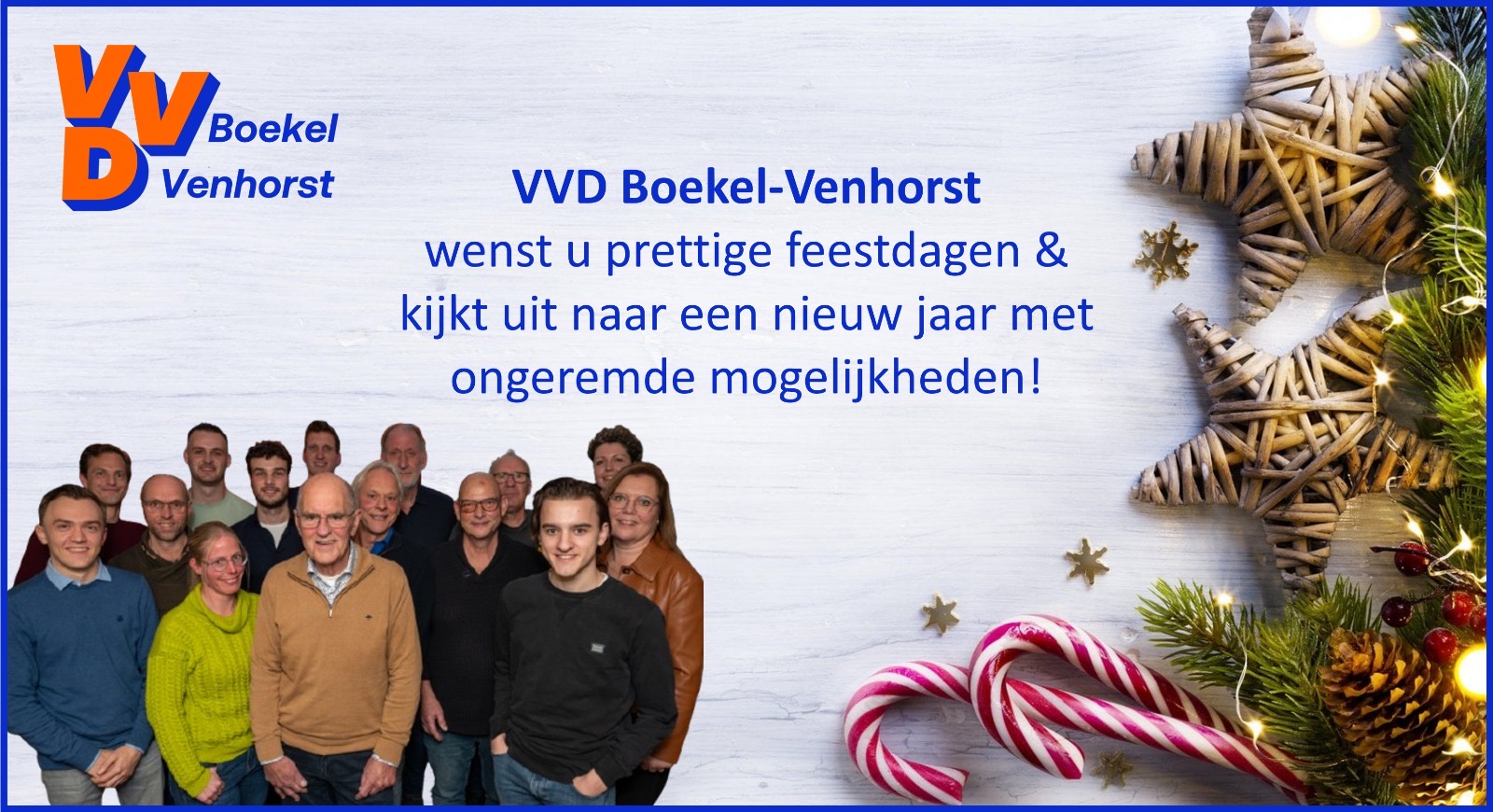 VVD Boekel-Venhorst wenst u prettige feestdagen!