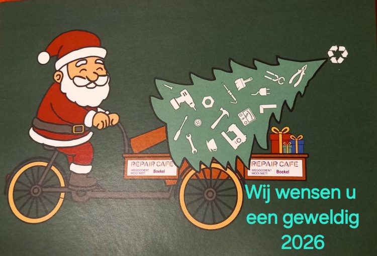 Nieuwjaarswens van Repair Café Boekel