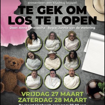 Toneelvereniging Open doek speelt ‘Te gek om los te lopen’