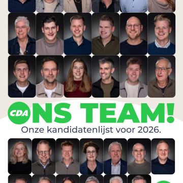Verkiezingen 2026 in zicht: dit is TeamCDA!