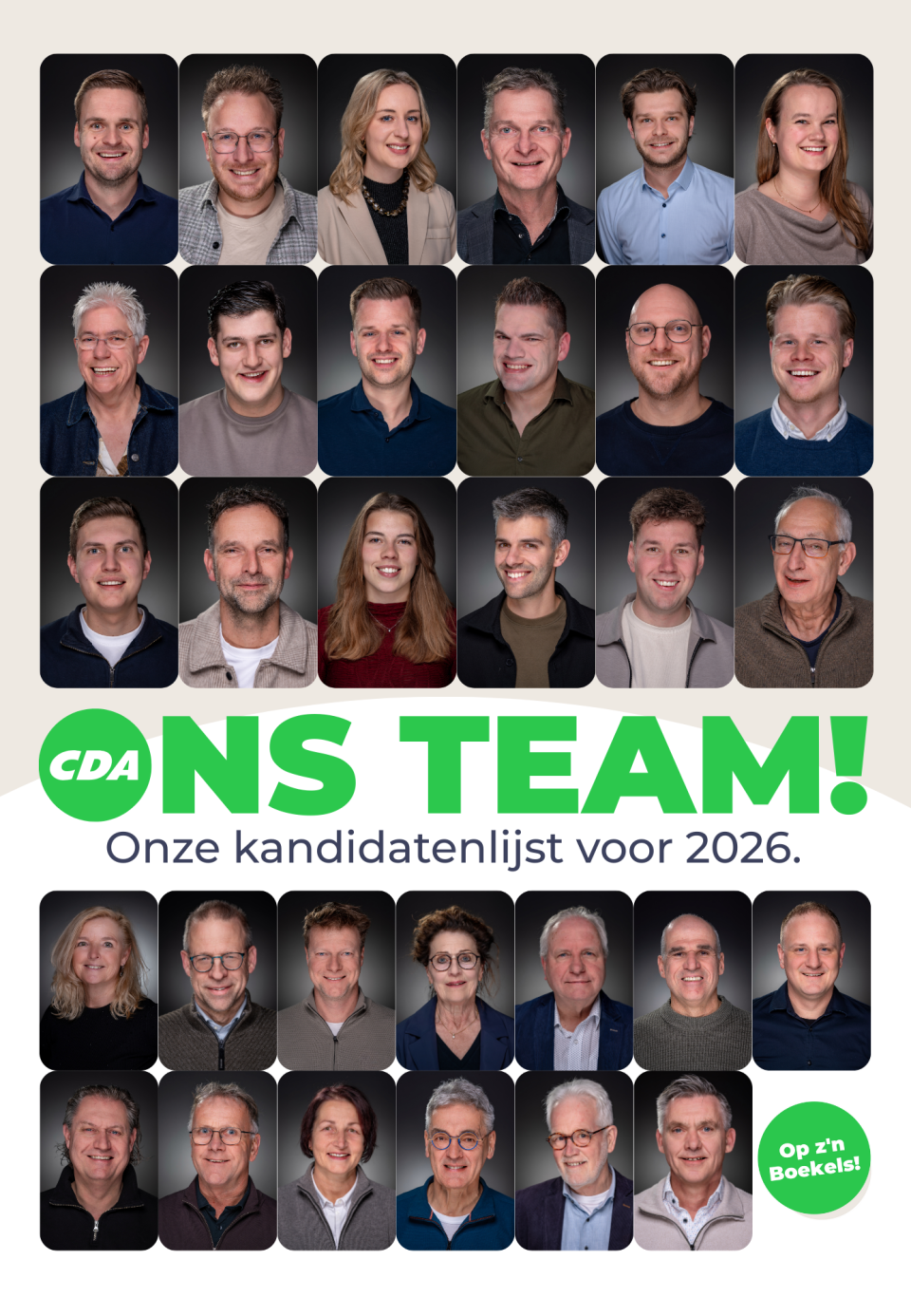 CDA: Verkiezingen 2026 in zicht: dit is TeamCDA!