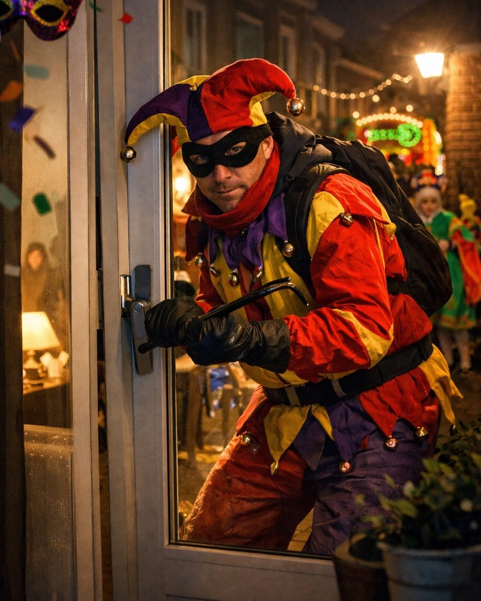 Carnaval: feest voor iedereen, helaas ook voor inbrekers