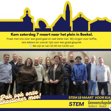 Gemeenschapsbelang Venhorst – Boekel in gesprek op het plein