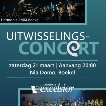 Uitwisselingsconcert Harmonie EMM Boekel en Harmonie Excelsior Gemert