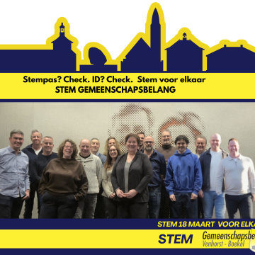 GVB: Gemeenteraads-verkiezingen, stem Gemeenschapsbelang