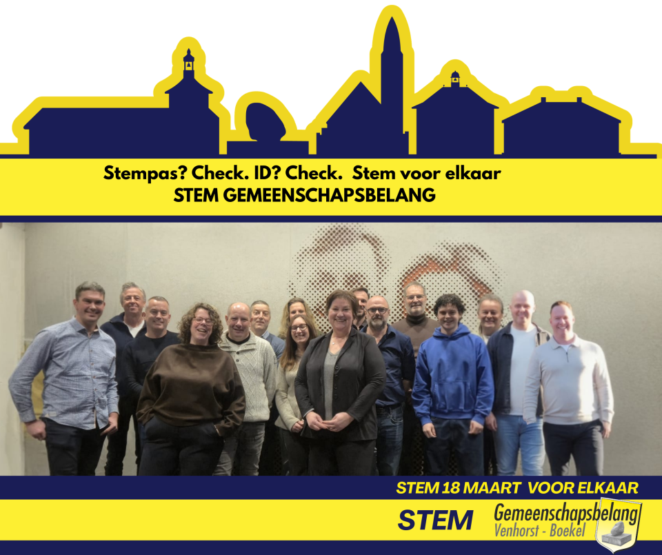 GVB: Gemeenteraads-verkiezingen, stem Gemeenschapsbelang