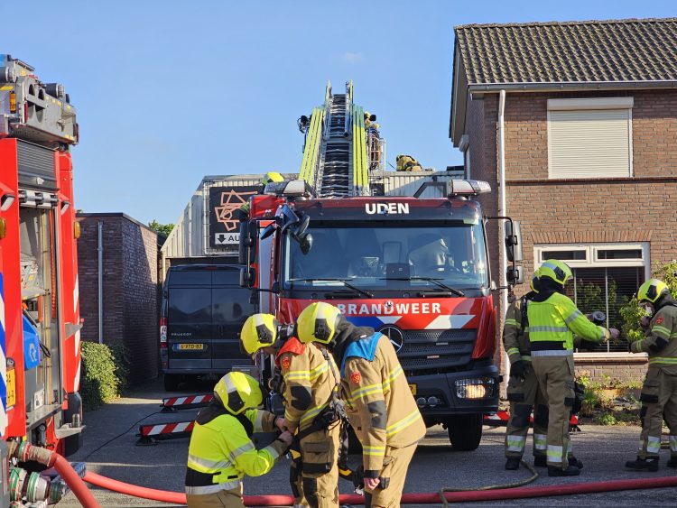 Woningbrand aan de Donkstraat in Boekel