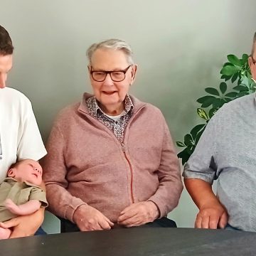 Voor de tweede keer vier generaties aan de Berghoeve
